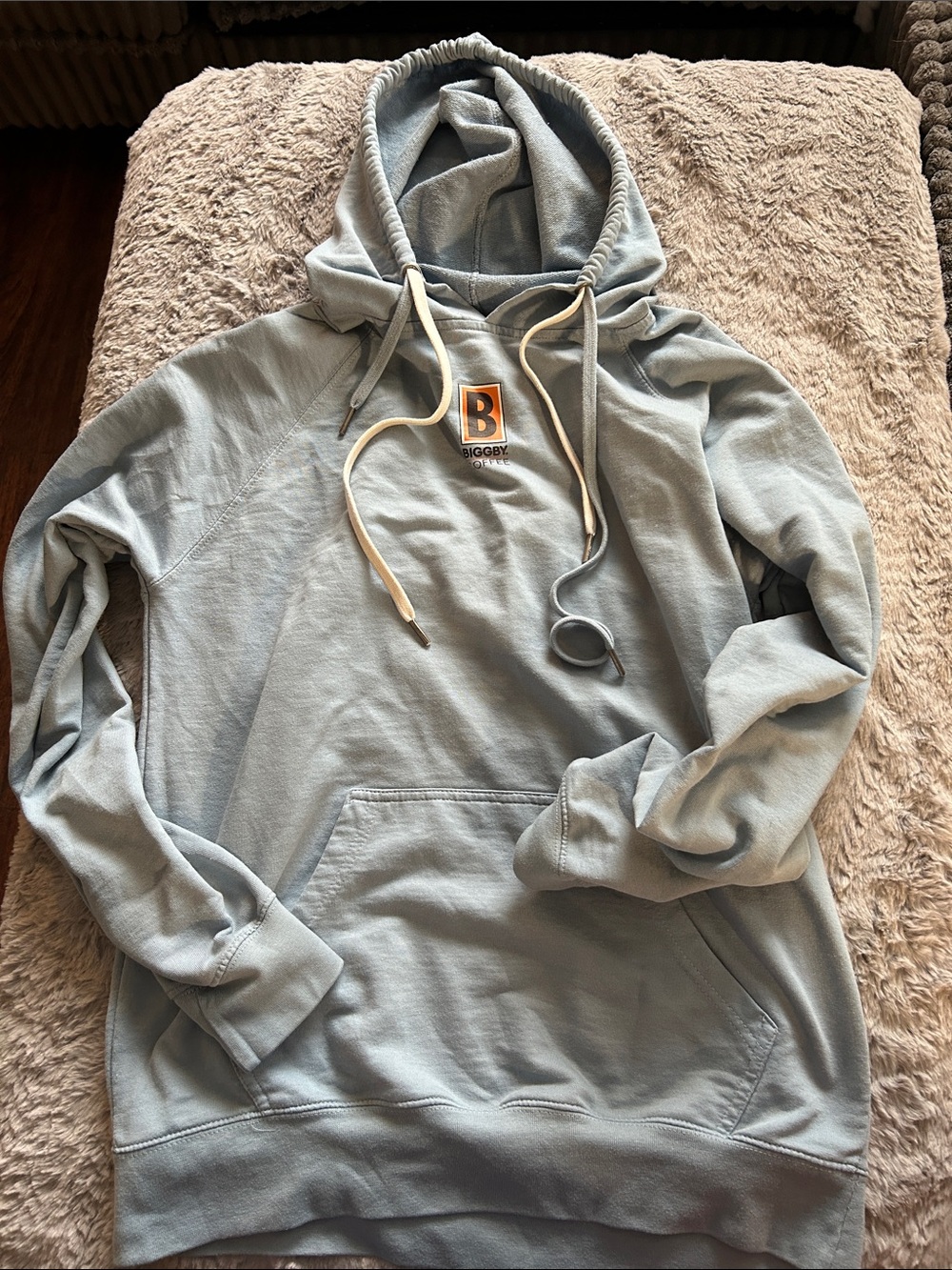 Light Blue Crewneck Hoodie Sweater